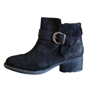 BORN | Black Suede Morocco Bootie - Size 7